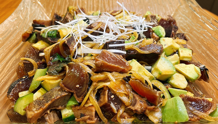 鰹のポキ